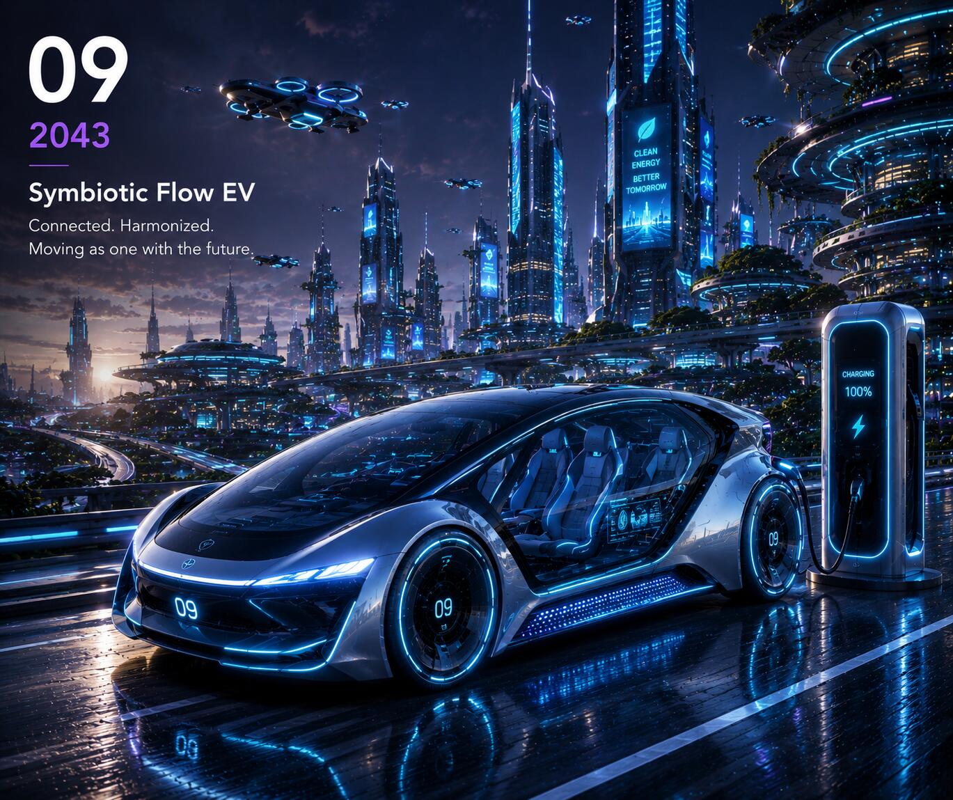2043 Zukünftige E-Auto-Galerie