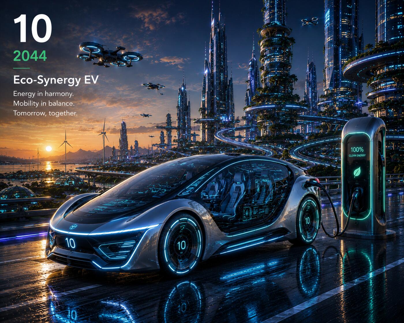 2044 Zukünftige E-Auto-Galerie