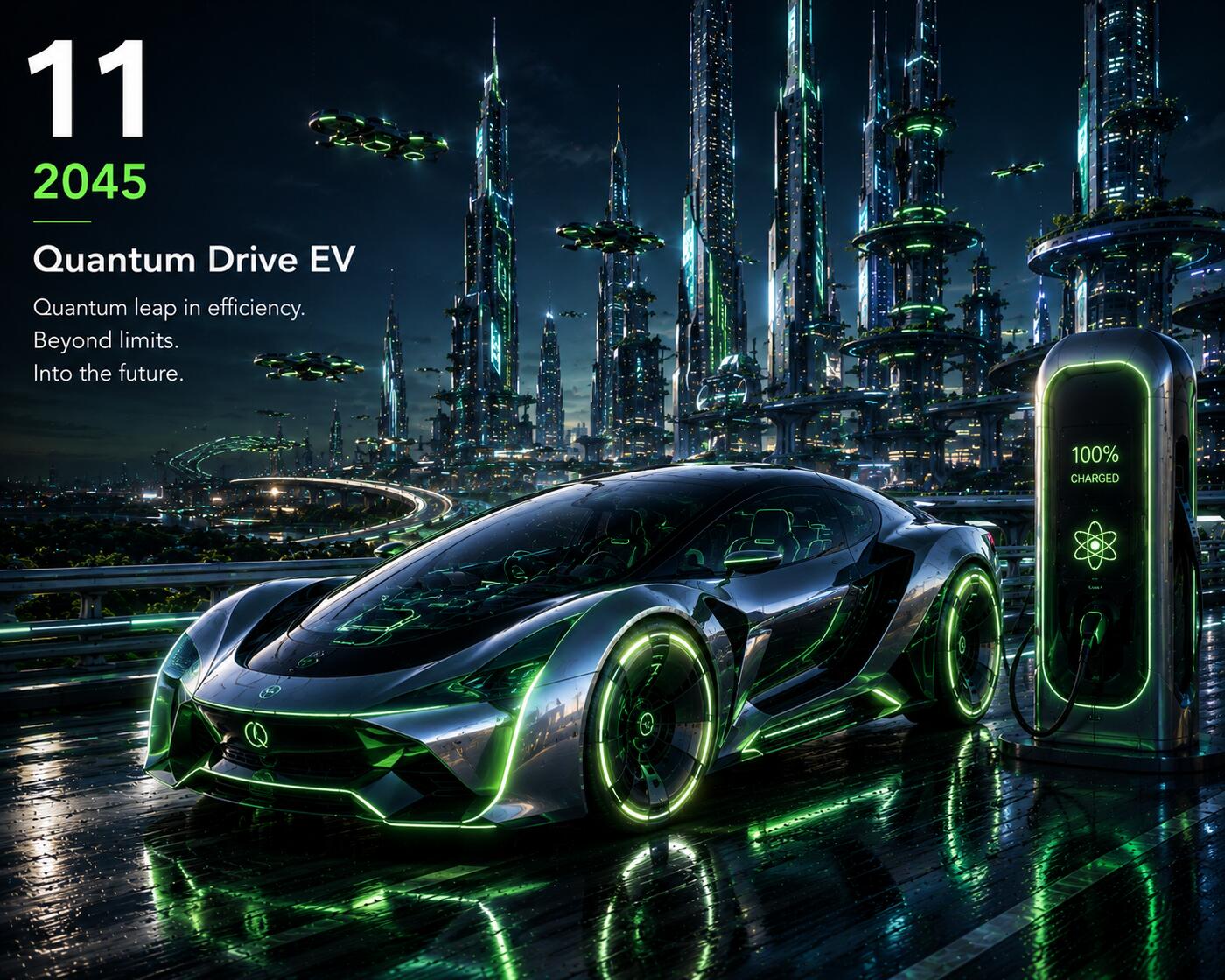 2045 Zukünftige E-Auto-Galerie