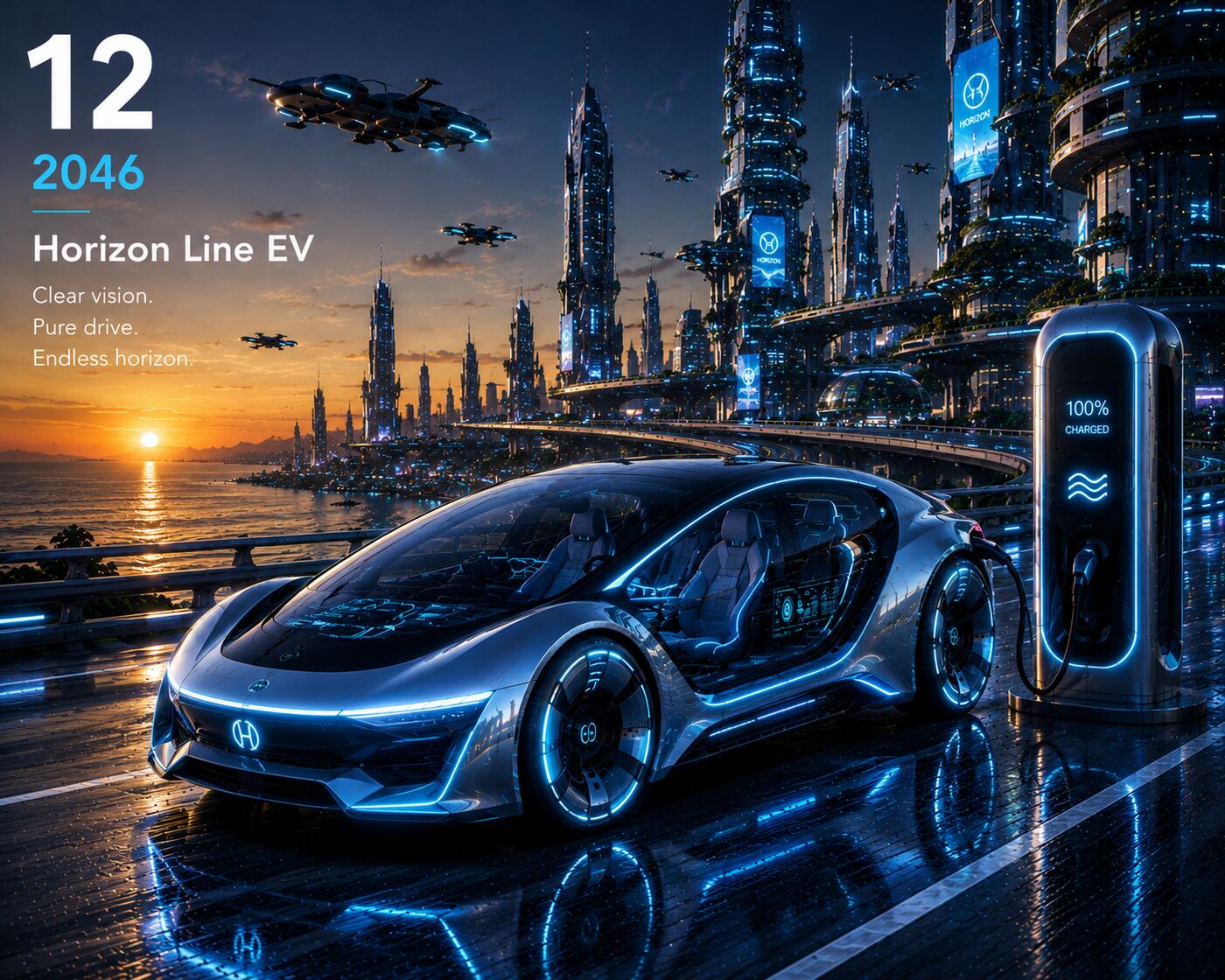 2046 Zukünftige E-Auto-Galerie